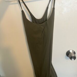 Halara Olive Green Spaghetti Strap Dress